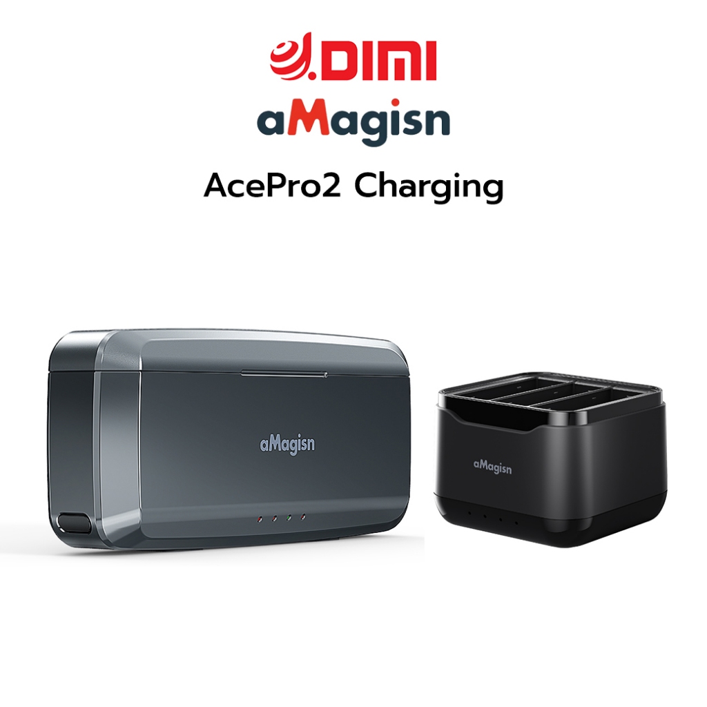 aMagisn AcePro2 Charging เคสชาร์จ Insta360 Ace Pro 2 พร้อมช่องเก็บอุปกรณ์ชาร์จ **เป็นเคสชาร์จ ไม่ใช่พาวเวอร์แบงค์นะคะ**