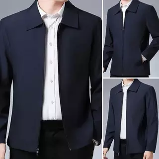 เสื้อแจ็คเก็ตลำลองสำหรับผู้ชาย เสื้อแจ็คเก็ตทำงานทรงบางสำหรับผู้ชาย เสื้อคลุมนอกสำหรับใส่ทำงาน