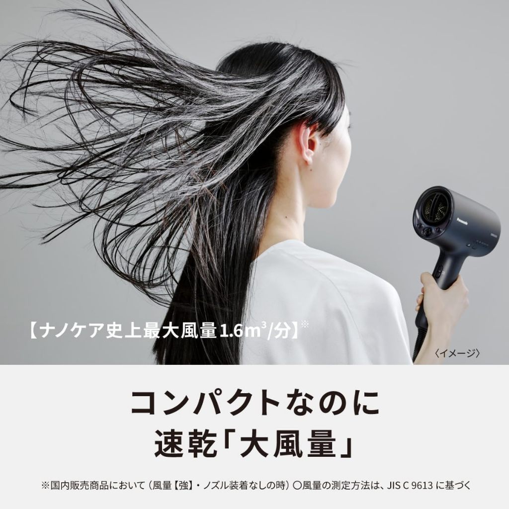 Panasonic Nanoe Hair Dryer NanoCare High Penetration Nanoe & Mineral Compact Deep Navy EH-NA0J-A(Jap
