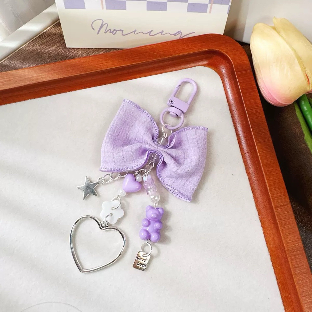 พร้อมส่งจากไทย ที่ห้อยโทรศัพท์มือถือรูปโบว์ รูปที่ 7