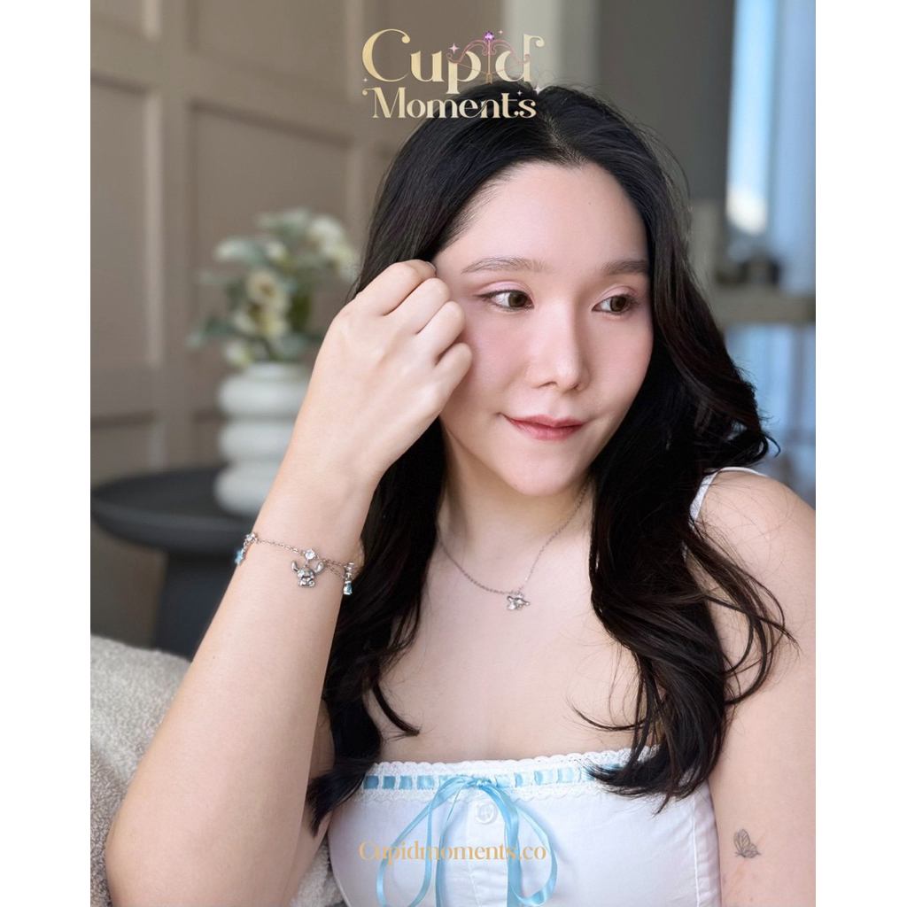 (เงินแท้ S925) Cinnamoroll Playful Bracelet สร้อยข้อมือชินนาม่อนโรลดอกไม้สดใส - รูปที่ 6