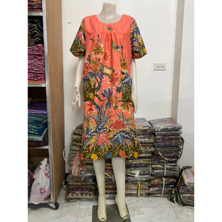 เสื้อผ้าใส่อยู่บ้าน-ผ้าปาเต๊ะ-สุดนอน-เสื้อคนแก่-ตัวใหญ่-อก50นิ้ว-สุดนอนผู้ใหญ่