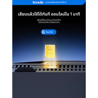 Tenda 4G08 เราเตอร์ใส่ซิม AC1200 Wireless Dual Band 4G CAT6 Router Wifi รองรับ 4G ทุกเครือข่าย รองรั