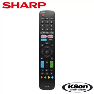 รีโมททีวี สมาร์ททีวี ชาร์ป อะไหล่ทีวี Sharp Smart TV Remote Control รุ่น RNF04