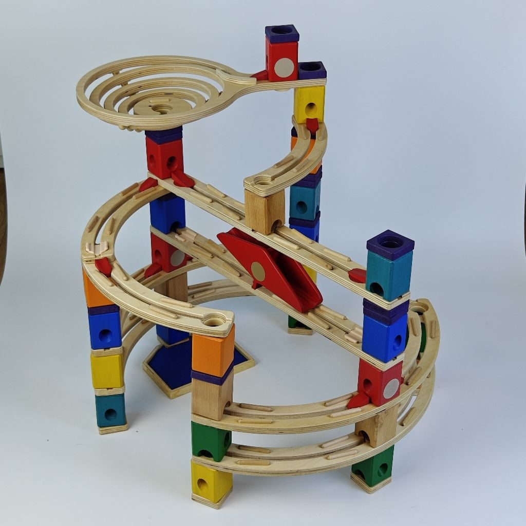Hape Quadrilla Wooden Marble Run Twist & Rail set รางลูกแก้วไม้ Hape มือสอง