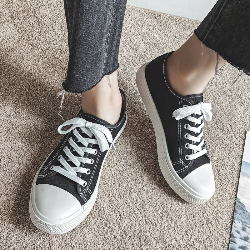 YaaKu ส่งเร็ว รองเท้าผ้าใบ35-44ผู้หญิง ผู้ชาย สวมใส่สบาย นำเข้าราคาถูก คลาสสิค ทรงสวย ใส่ทำงาน ใส่เที่ยวได้