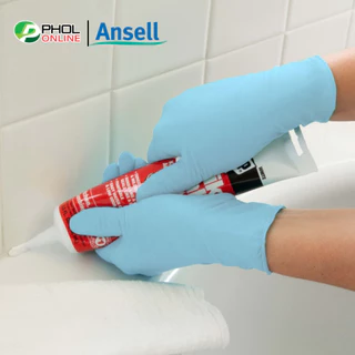 ถุงมือแพทย์ ถุงมือยางไนไตร ถุงมือสีฟ้า (TOUCH-N-TUFF) รุ่น 92-670 1กล่อง