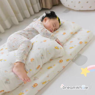 DreamWhale หมอนข้างเด็กโต 2-10 ขวบ แถมปลอกหมอนข้าง นุ่มพิเศษไม่บาดผิว ซักได้กันไรฝุ่น