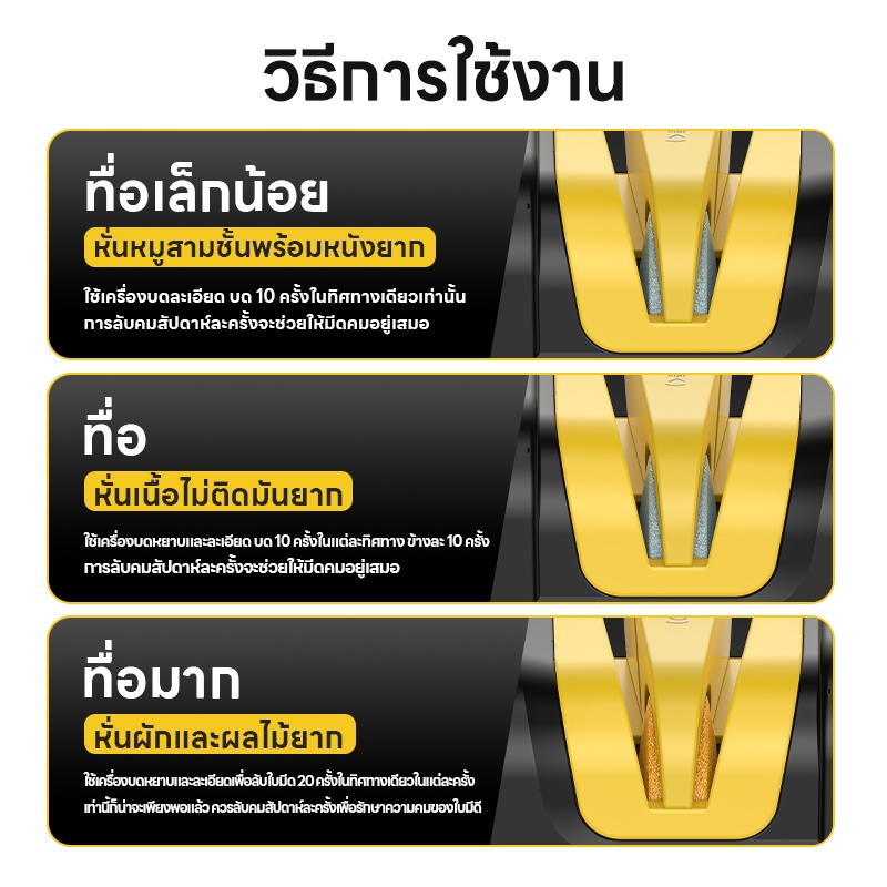 ที่ลับมีดไฟฟ้า ที่ลับกรรไกรไฟฟ้า เครื่องลับมีดไฟฟ้า ที่ลับมีด มีให้เลือกบดมีดต่างๆพร้อมกล่องเก็บ - รูปที่ 4