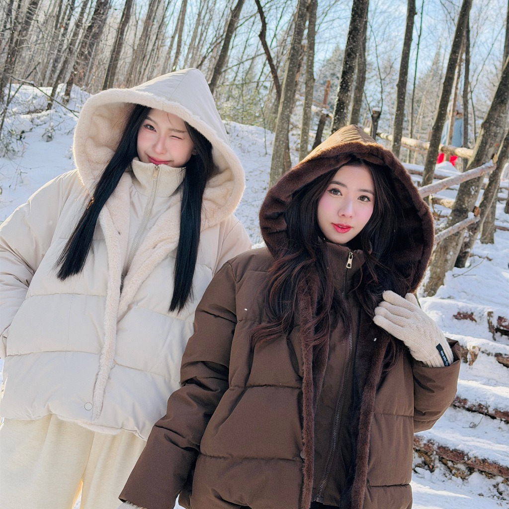CO1195 | Cozy Fur-Lined Hood Jacke