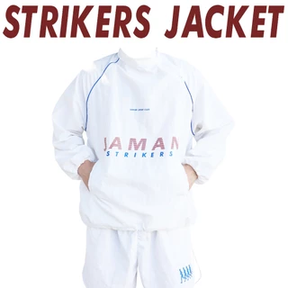 JAMANBKK / STRIKERS JACKET(Pre-order เฉพาะสีดำ ส่งของ 24/08/69)(สีขาวพร้อมส่ง) / เสื้อแจ็คเก็ตผ้าไนลอน