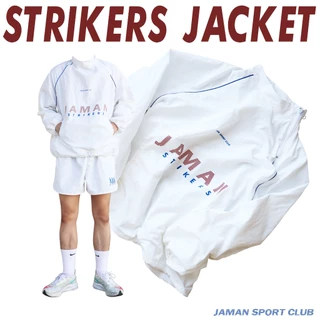 JAMANBKK / STRIKERS JACKET(Pre-order เฉพาะสีดำ ส่งของ 24/08/69)(สีขาวพร้อมส่ง) / เสื้อแจ็คเก็ตผ้าไนลอน