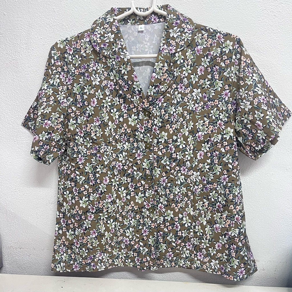 XL เสื้อคนแก่คอขัวแขนสั้นไซส์ XL