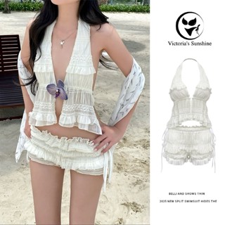 Victoria's Sunshine🥰ชุดว่ายน้ำ ทูพีช เซ็กซี่ บิกินี่ เว้าหลั…