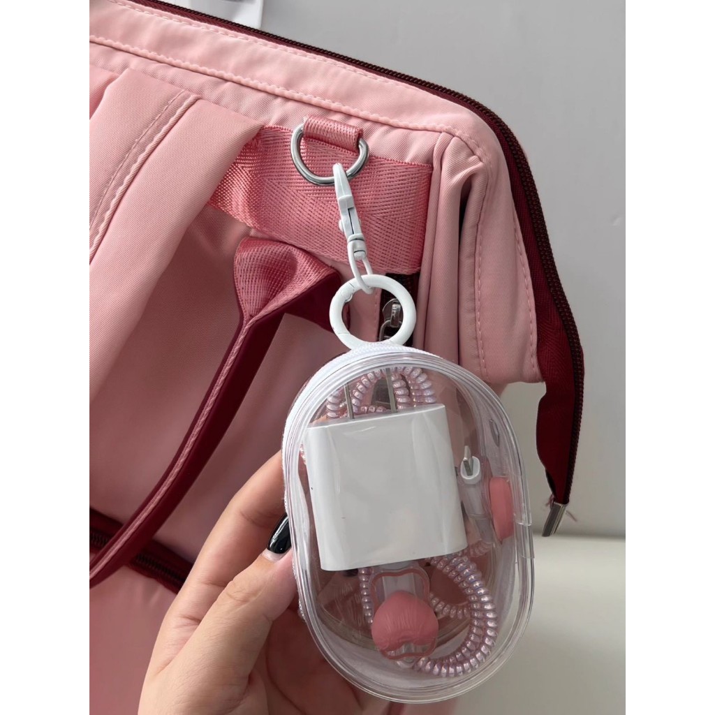 กระเป๋าเก็บสายชาร์จใส PVC พกพา|กระเป๋าเก็บสายชาร์จใส PVC พกพา จัดระเบียบอุปกรณ์ดิจิทัล