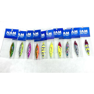 เหยื่อจิ๊ก ทรงปลาหมึก NAM Jigging Lures. มี4ขนาด10สี 20-30-40-60กรัม