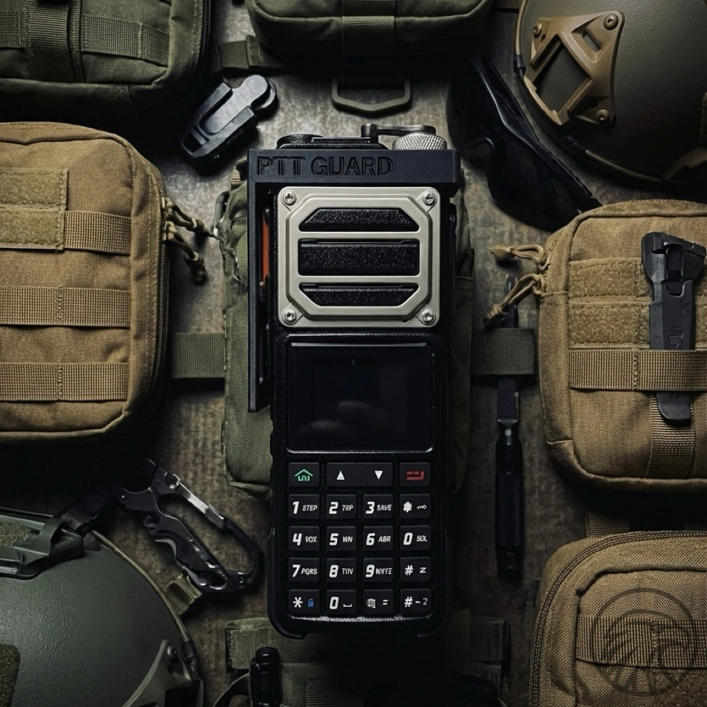 Baofeng UV-25 PTT Guard UV-25 ฝาครอบปุ่ม PTT กันกดปุ่มวิทยุสื่อสาร แบบ Tactical ฝาครอบปุ่ม PTT กันกด