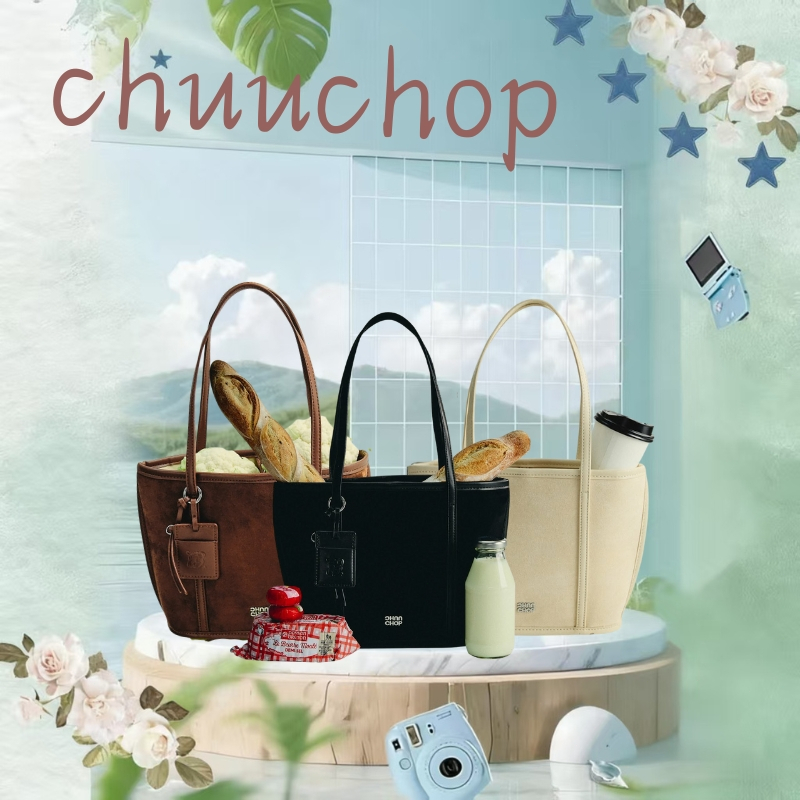 chuuchop The Classy bag กระเป๋าถือหนังกลับ ทรง Tote bag