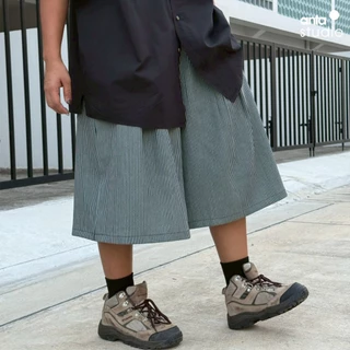 anta studio - PINSTRIPE 3/4 ความยาว 27“ LOOSE WIDE LEG