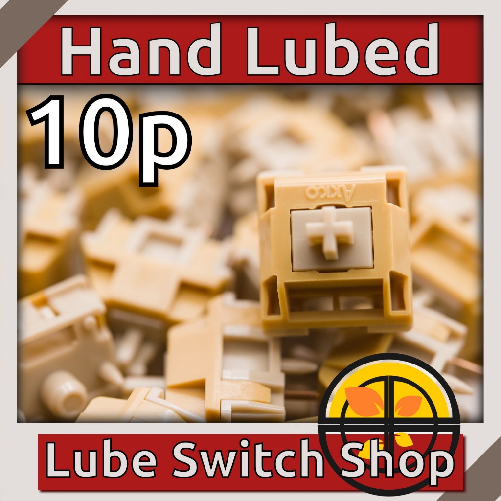 ลูปมือ 10ตัว Akko Bittersweet Lubed Tactile Switch