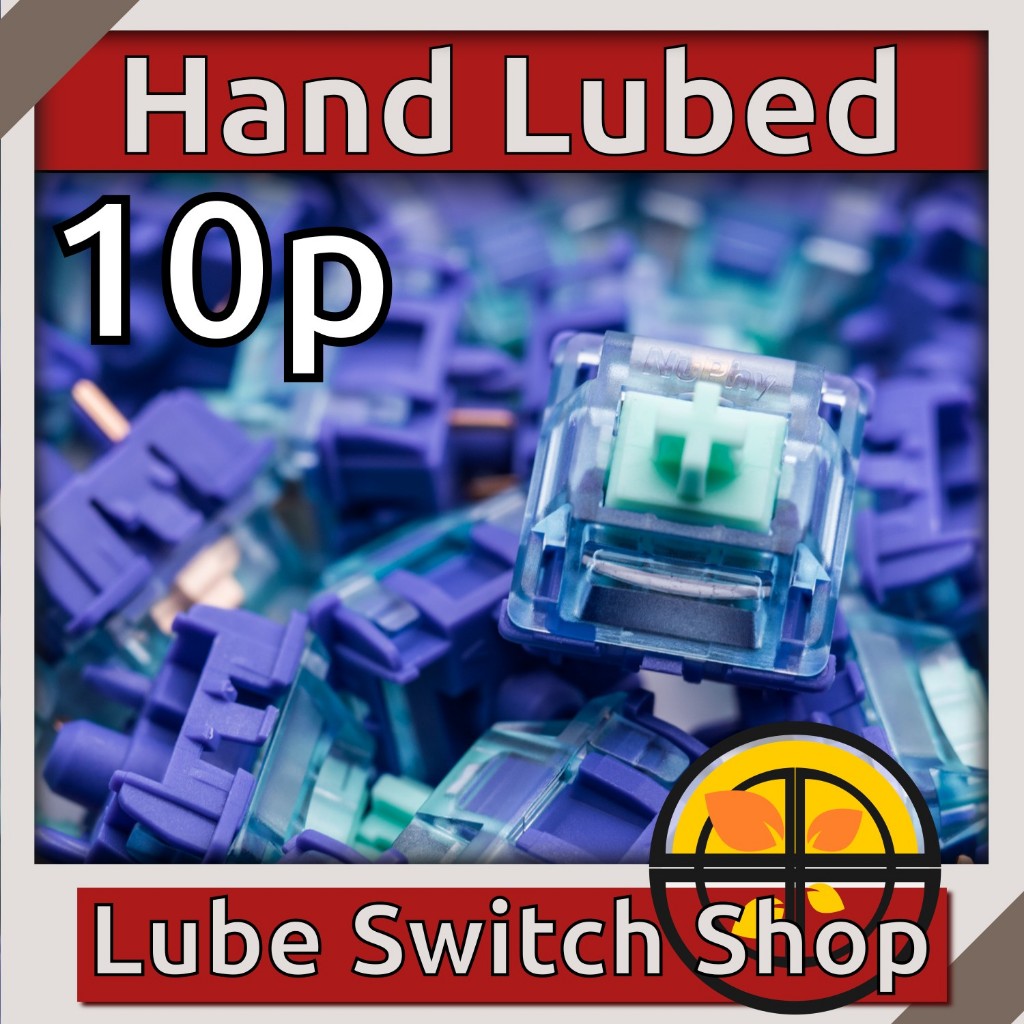 ลูปมือ 10ตัว Nuphy X Gateron Azure Dragon V4 Lubed Tactile Switch