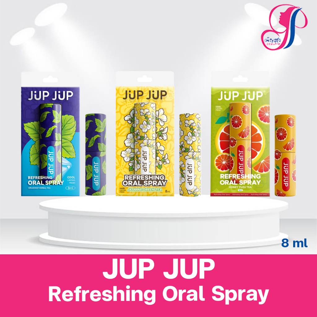 JUP JUP Probiotic Oral Spray จุ๊บจุ๊บ สเปรย์ดูแลช่องปาก 8ml (Vitality Peach/Succulent Grape/Green Apple)