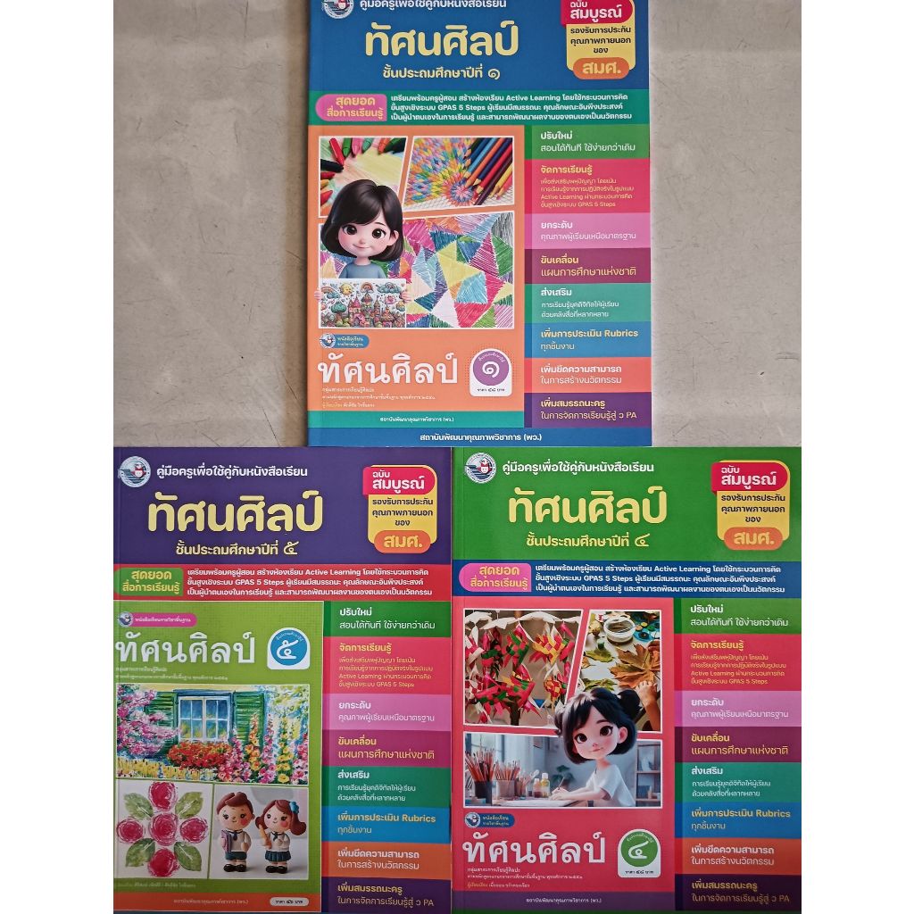 คู่มือครู ใช้คู่กับหนังสือเรียนทัศนศิลป์ ป.1-ป.6 (พว) ปกใหม่ล่าสุด