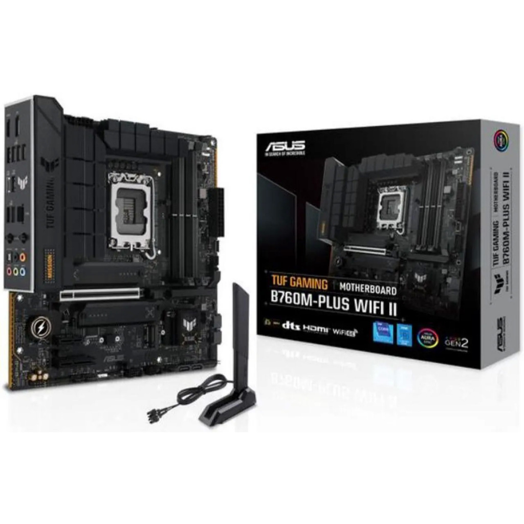 MAINBOARD (เมนบอร์ด) ASUS TUF GAMING B760M-PLUS WIFI II LGA1700 DDR5 DP/HDMI  mATX