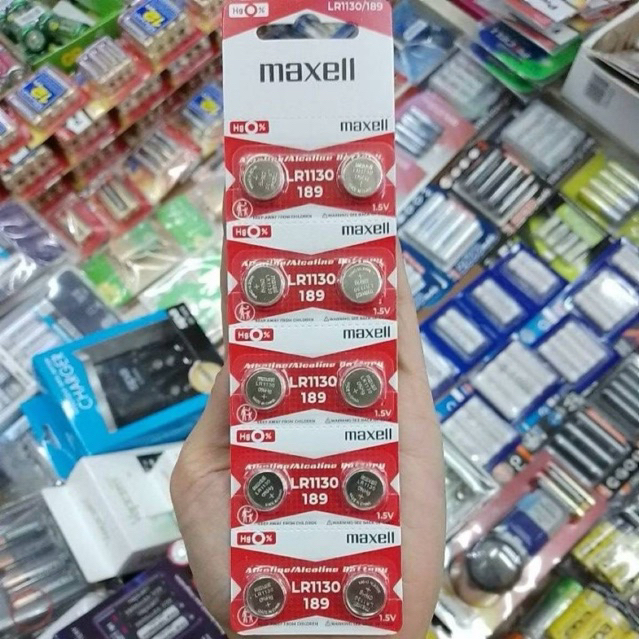 ถ่านกระดุม Maxell LR1130 1แพค 10ก้อน
