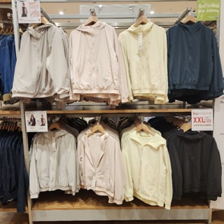 รับหิ้วของแท้ uniqlo เสื้อฮู้ดผู้หญิงพาร์กา Jersey Line  ใส่…