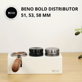 BENO BOLD Distributor ที่เกลี่ยผงกาแฟ ปรับระดับหน้ากาแฟบดให้เรียบ ปรับระดับความลึกได้สำหรับก้านชงเอสเปรสโซ่ขนาด 51 53 58