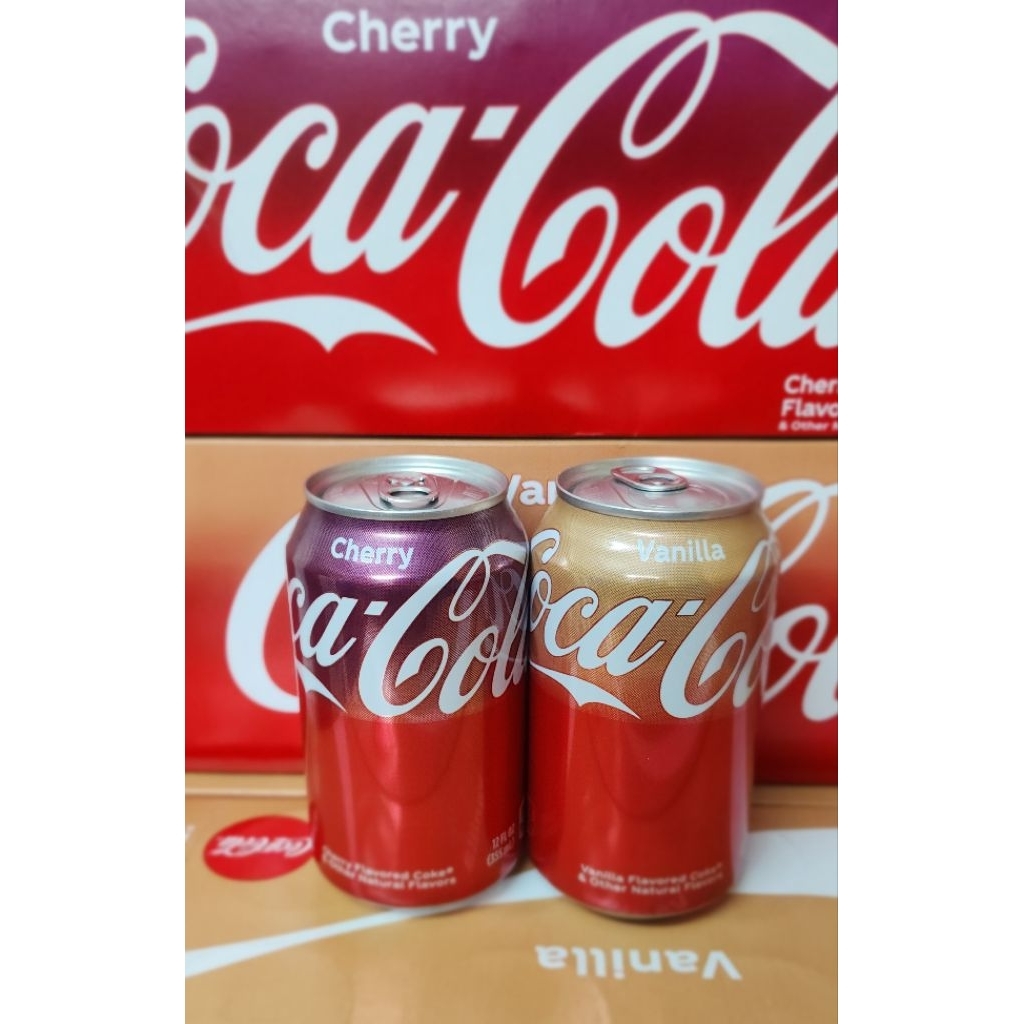 🇺🇲Coke Cherry, Coke Vanilla 12 fl oz. (355ml.) โค้กเชอรี่, โค้กวนิลา (สินค้าพร้อมส่ง)