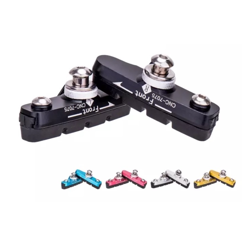 ผ้าเบรคจักรยาน ฝักเบรคพร้อมผ้าเบรคเสือหมอบ แบรนด์  ZTTO Road Bike Caliper Brake Pads