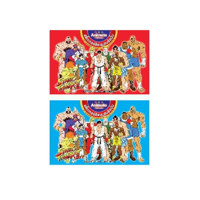 Street Fighter II สติกเกอร์สะสมแบบซอง (คละสี)