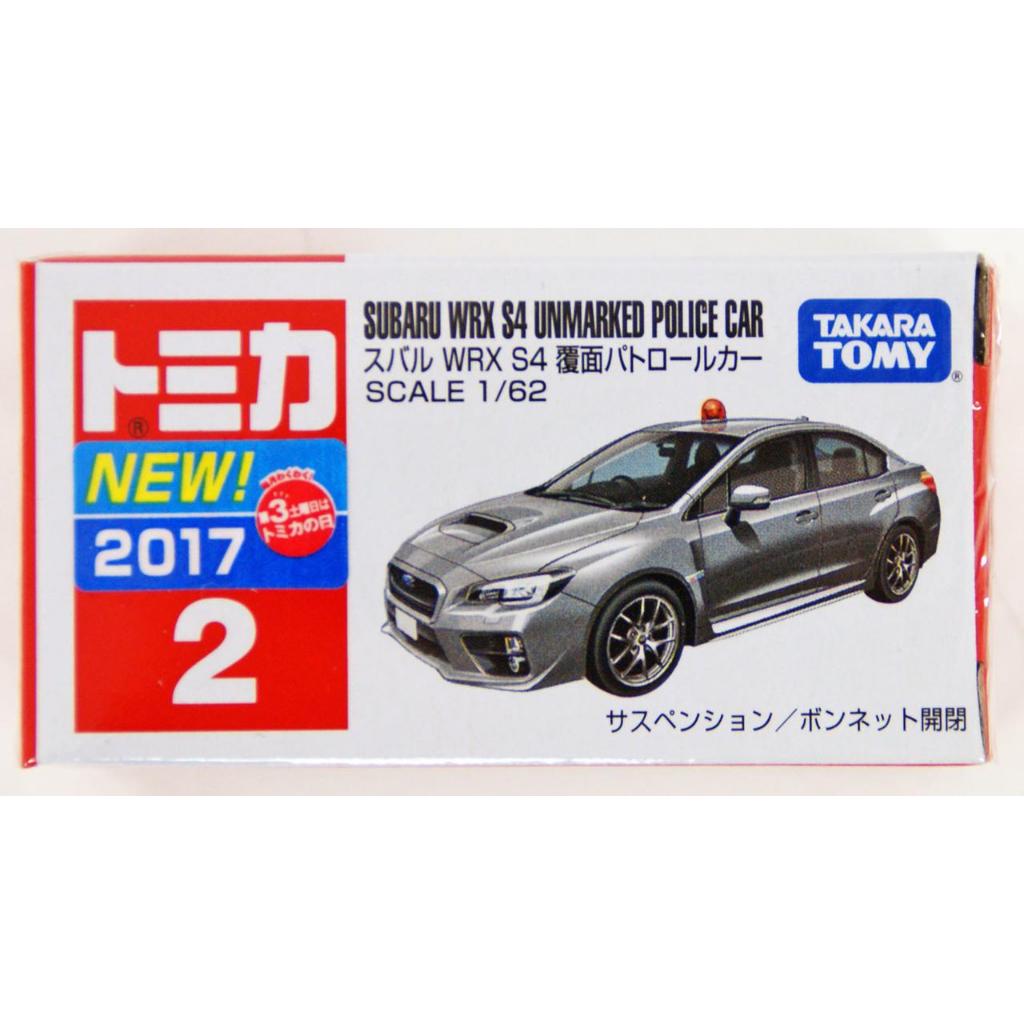 Takara Tomy Tomica No.2 Subaru WRX S4 Unmarked Police