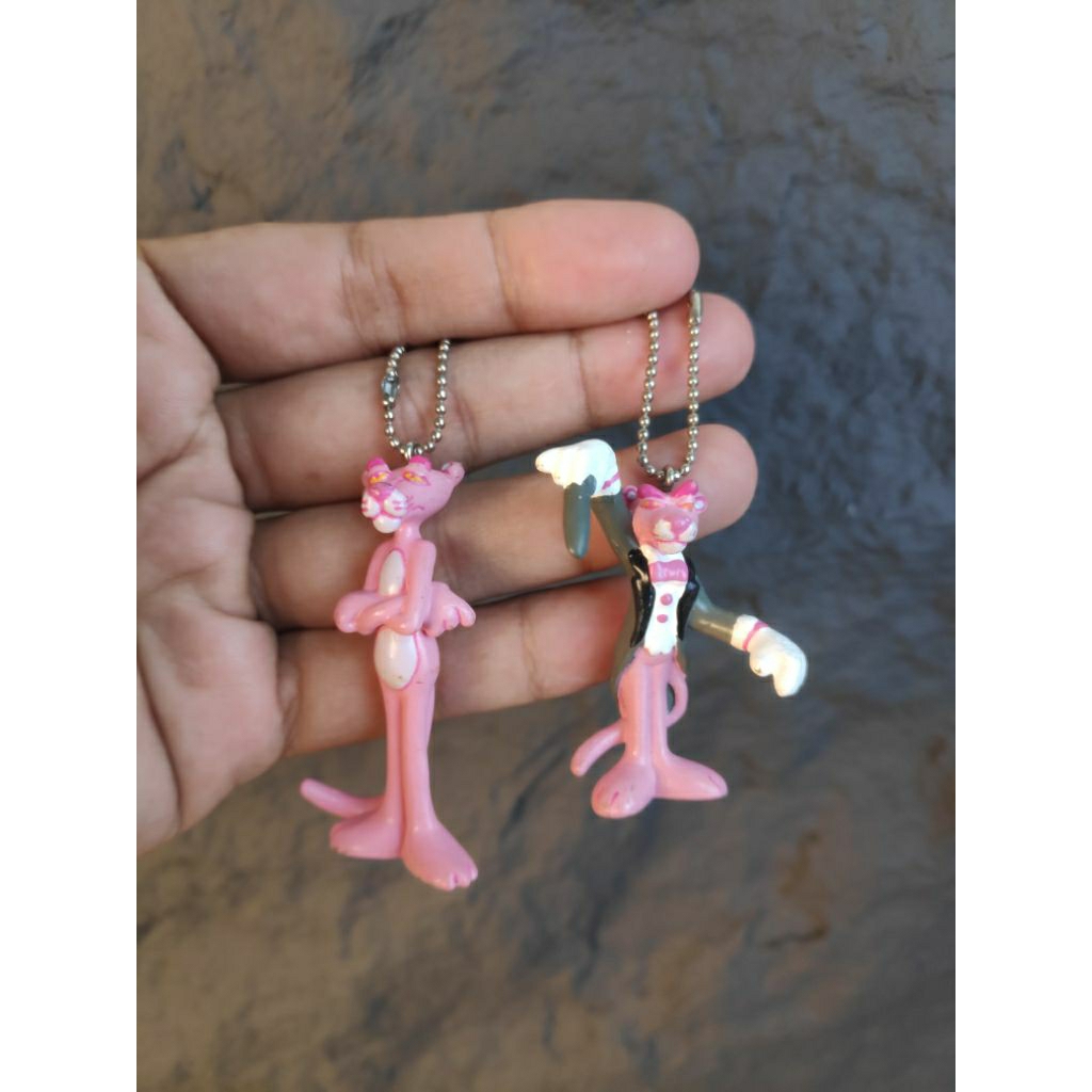 พวงกุญแจ pink panther แท้ มือสองจากญี่ปุ่น 😜 ความทรงจำ ที่สัมผัสได้ 😜
