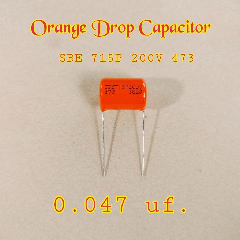 Orange drop capacitor SBE 715P 200V 473K (0.047uf.) 1 Pcs. Guitar & Bass