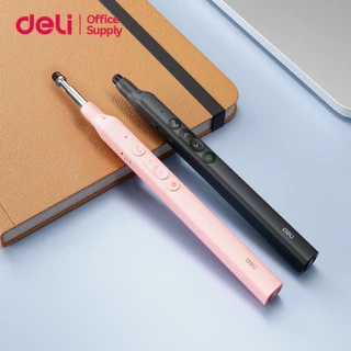 Deli ปากกาเลเซอร์ เลเซอร์พอยเตอร์ สำหรับนำเสนองาน เชื่อมต่อUSB ใช้งานง่าย ระยะไกล 100 เมตร Laser Pen