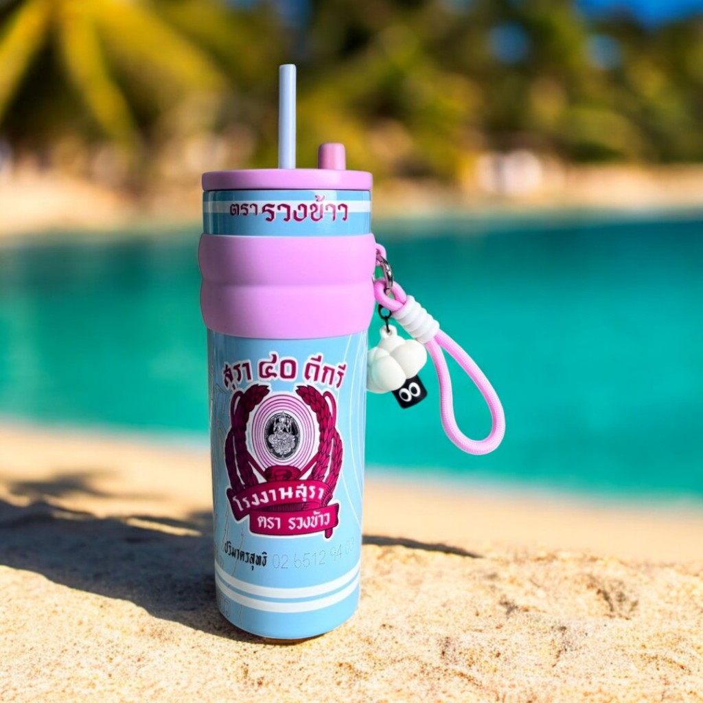 แก้วเก็บอุณหภูมิ แก้วเก็บความเย็นสีล้วน 750 ml สแตนเลส304 ลายใหม่ไฉไรกว่าเดิม เก็บความเย็น 8-12 ชั่วโมง - รูปที่ 5