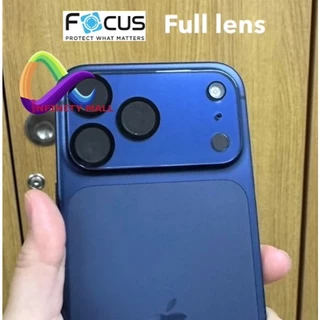 ฟิล์มกระจกเลนส์กล้อง แบบเต็ม โฟกัส Focus Full glass Lens สำหรับ iPhone 17 Air 16 15 14 13 12 11 / Pro Max / plus / mini