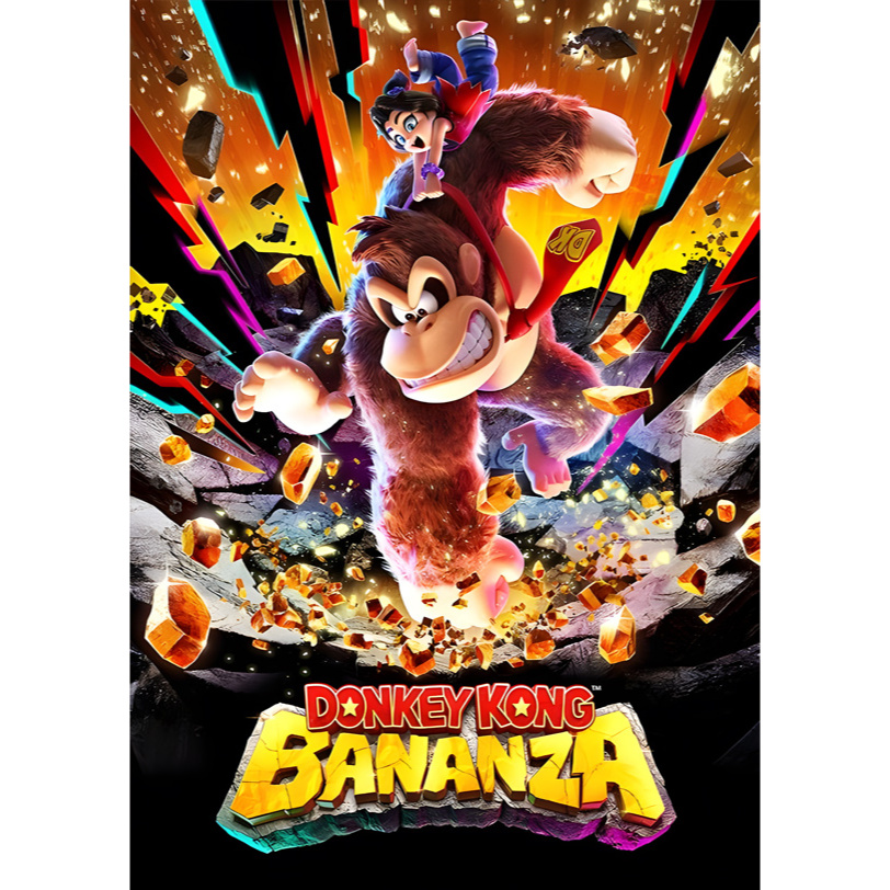 โปสเตอร์ เกม Donkey Kong Bananza 2025 POSTER 11.5"x16.5" นิ้ว A3 Games Action Adventure