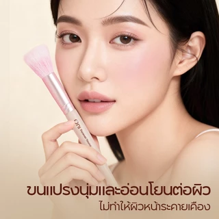 Oni Stippling blush brush,Dual layer brush,แปรงบลัชสติปปลิง,แปรงบลัชสองชั้น,แปรงบลัชนุ่มฟู