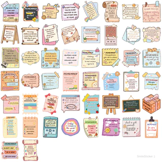 [พร้อมส่ง] สติ๊กเกอร์ Inspiration & Motivation สร้างแรงบันดาลใจ ชุด 50 ชิ้น กันน้ำ สําหรับติดตกแต่ง