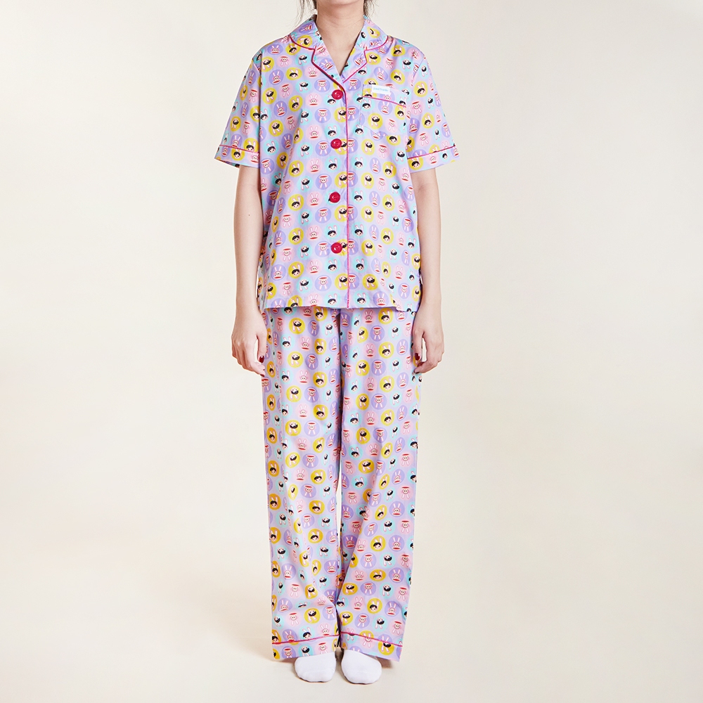 PAUL FRANK ชุดนอนกางเกงขายาวใส่ได้ทั้งชายและหญิง SWEET BUNNY PANTS SET
