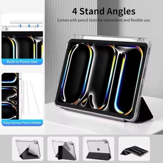 ใหม่🌟 Gen11 A16เคสไอแพด for ipad Air4/5/6/7 2025 Pro11 2018-2022 10.9 Gen7/8/9 10.2 M2 Gen10 ฝาพับแบบตัว Y เคสไอแพดใส