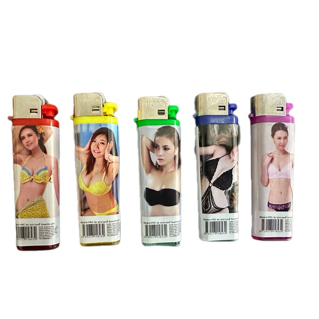 ไฟแช็กหินขีด รูปต่างๆ60ชิ้นยกเเพ็ค พร้อมส่งสินค้าดีมี ใช้งานง่าย