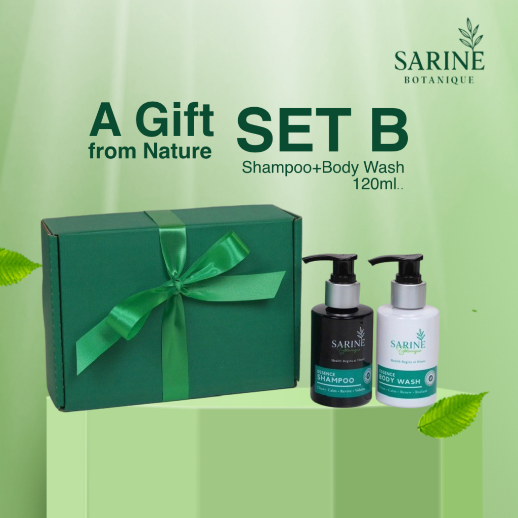 A Gift From Nature Sarine Set B  Essence Body Wash  120 ml.1ขวด Essence Shampoo 120 ml.1ขวด