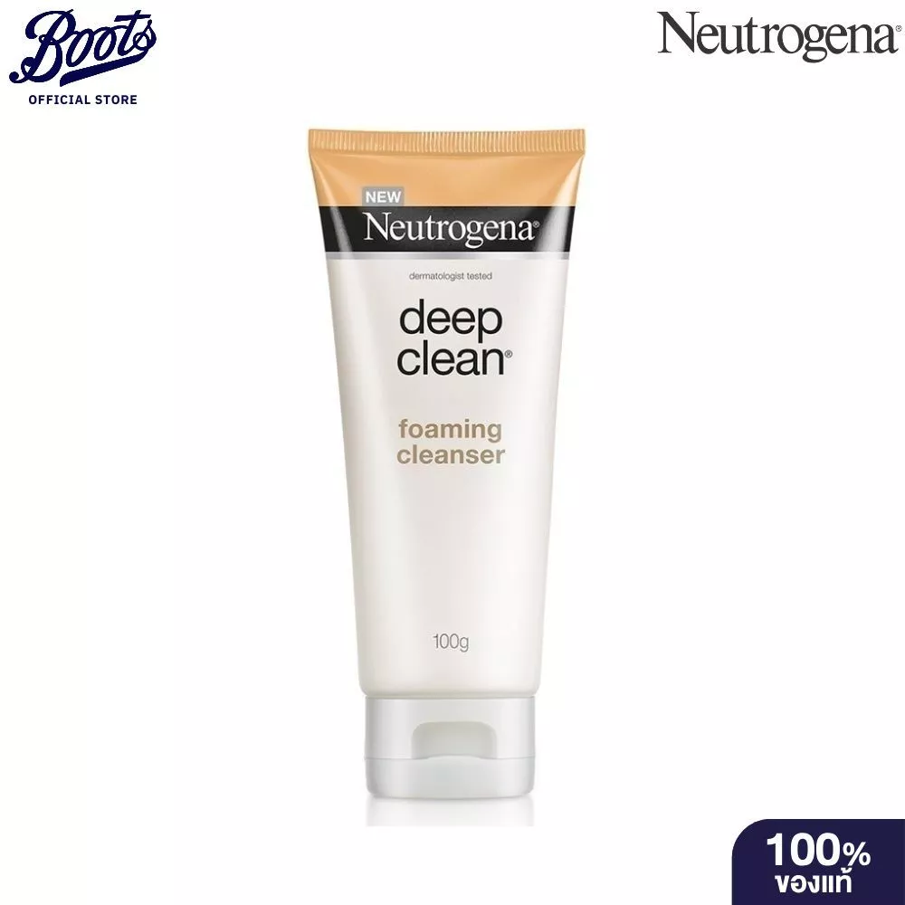 Neutrogena นูโทรจีน่า ดีพ คลีน โฟมมิ่ง คลีนเซอร์ 100ก.