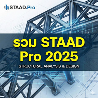 รวม Bentley STAAD Pro 2025 โปรแกรมออกแบบโครงสร้าง 3 มิติ(ส่ง…