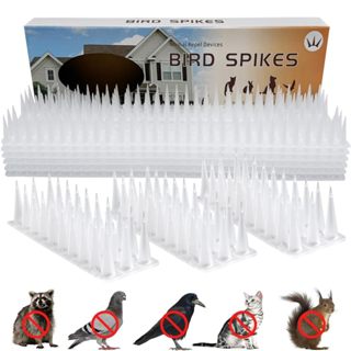 🚚12ชิ้น/ชุด หนามไล่นกพิราบ หนามนก อุปกรณ์ไล่นก หนามไล่นก ทำจ…